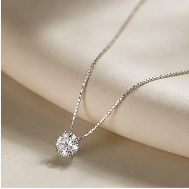 Celeste Zircon Pendant Necklace