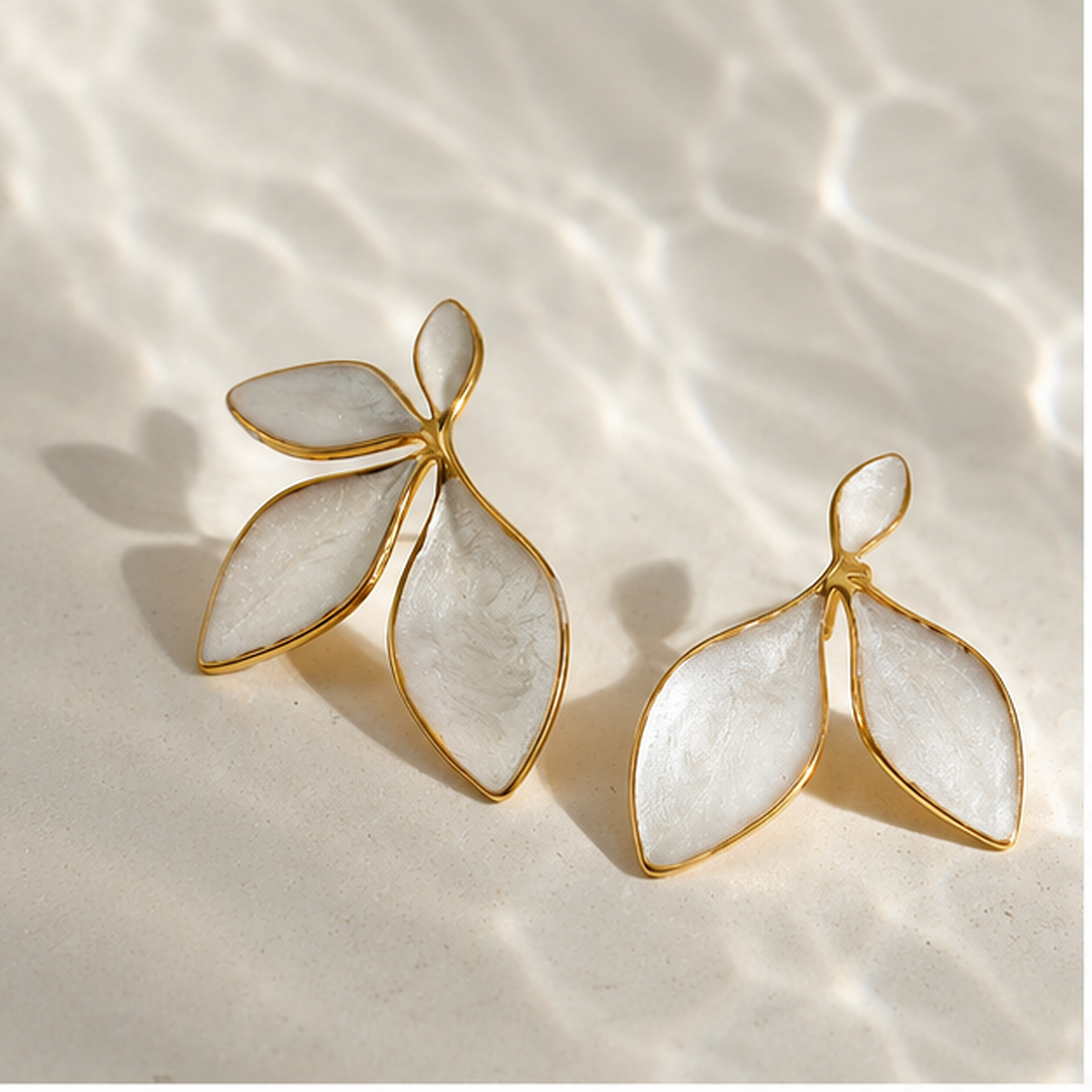 Petal Bloom Floral Stud Earrings